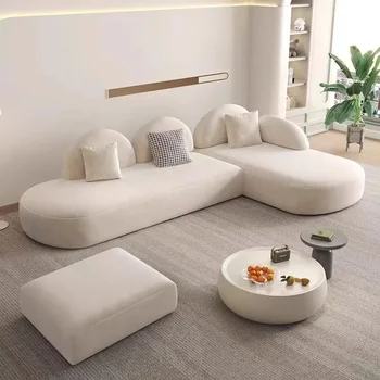 бял модулен модерен хол мека мебел релаксиращ етаж шезлонг хол дивани спален вана канапе салон стая мебели YX50LS