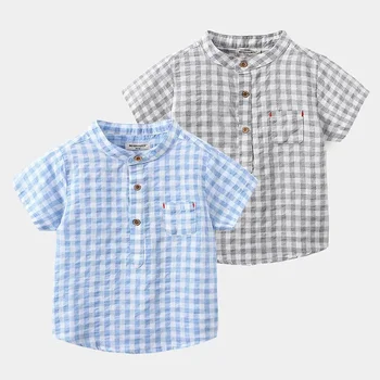Висококачествена детска тениска 2022 Летни момчета момичета райе Печат 100% памук Детски POLO Блузи Тениски за малки деца Дрехи Облекло Деца