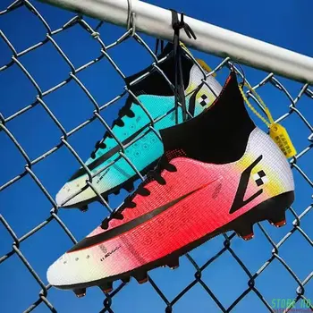 Висококачествени футболни обувки Same C.Ronaldo American Soccer Shoes Assassin Non-slip Chuteira Campo TF / AG Futsal Training Sneaker