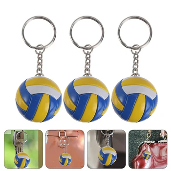 волейбол ключодържатели спортен ключодържател: ключодържател волейбол висулка ключодържател чанта чар симулация модел 3бр за спортни фенове