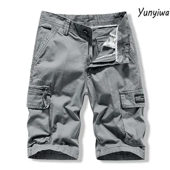Външни стилни карго панталони Мъжки плажни карго шорти Man Multi-Pocket Бермудски къси панталони
