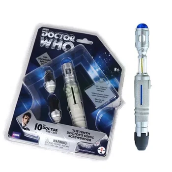 Горещо телевизионно шоу Dr.WHO 10-та отвертка писалка с LED светлина звук магическа пръчка стик за филмови фенове Косплей подпори