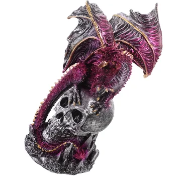  готически стил Desktop Dragon статуя декорация смола злото дракон фигурка домакински смола занаят декор