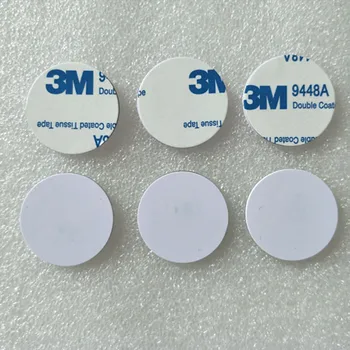 диаметър 25mm NFC 213 PVC стикери с 3M лепило RFID монети тагове 500pcs/Lot