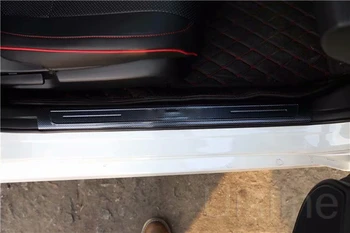 добре дошли педал вътрешен праг лента части праг надраскване охрана кола аксесоари за Honda Civic 2016-2019 10-то поколение