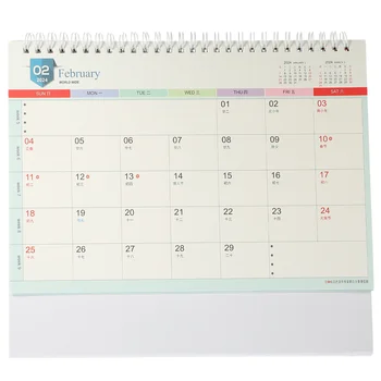 Домакински постоянен календар Настолен настолен календар Преносим месечен календар декор