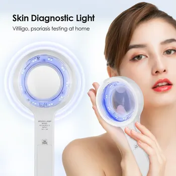 Дърво лампа кожата анализатор домакински кожата детектор кожата диагностична лампа UV филтър LED източник на светлина тест лице грижа за лицето