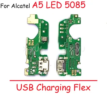 За Alcatel A5 LED 5085 5085I 5085Q 5085D USB зареждане док конектор порт борда flex кабел