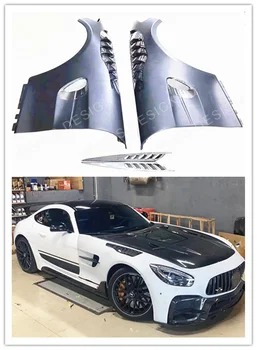 За Mercedes Benz AMG GT GTC GTS Висококачествени предни калници от въглеродни влакна Перфориран Fender Pro Style Car Body Kit