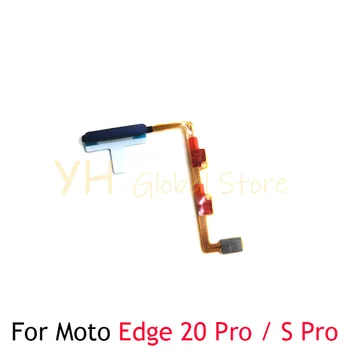 За Motorola Moto Edge 20 Pro / S Pro четец на пръстови отпечатъци Сензор за сензор за идентификация на докосване Ключ за връщане Начало Бутон Flex кабел ремонт части