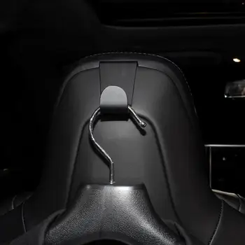 За Tesla Model S X Алуминиево палто Кука за глава Закачалка за дрехи на задната седалка