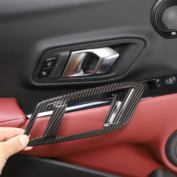 За Toyota Supra GR MK5 A90 2019-2023 Car Door Inner Door Bowl Handle Frame Стикери ABS Аксесоари за защита на вътрешната врата