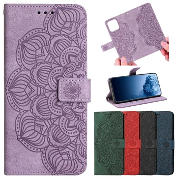 За Xiaomi Redmi Note 8 PRO Flip Case Leather 360 Protect 3D Mandala Wallet Book Cover Shell Redmi note 8 pro Калъф за телефон