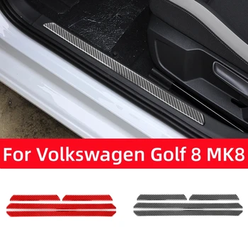 За Фолксваген VW Golf 8 MK8 2020 2021 Auto врата перваза протектор декорация стикери капак въглеродни влакна кола интериорни аксесоари