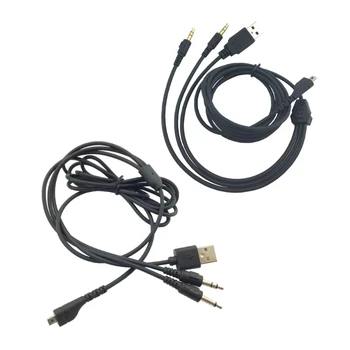Замяна RGB USB 3.5mm микрофон кабел безжични игри слушалки сплитер