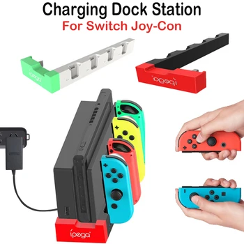 Зарядно устройство за контролер за Nintendo Switch Joy Con Controller Зарядно устройство Dock Stand Station Holder NS Joy-Con игра за NS аксесоари