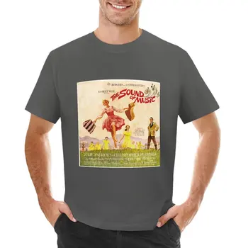 Звукът на музиката Оригинален филм тениска извънгабаритни сладки дрехи къс ръкав чай сладък върховете мъжки големи и високи тениски