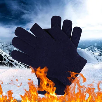 Зимни плетени ски ръкавици Унисекс участък изложени пръсти ръкавици сензорен екран топла ръкавица открит ветроупорни аксесоари перчатки