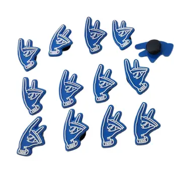 ЗПБ Гръцка буква ръка форма аксесоар Университетски клуб метална емблема обувки ключалката обувка цвете