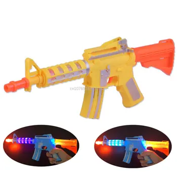 Играчка пистолет модел пушка снайперист електрически със светлини звучи цветен оръжие играчка за деца момчета рожден ден подаръци