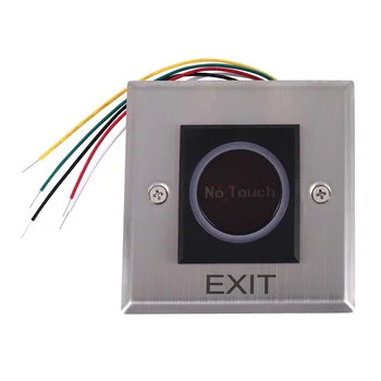 Инфрачервен сензорен превключвател Без контакт Безконтактни превключватели Бутон за излизане от вратата с LED индикация