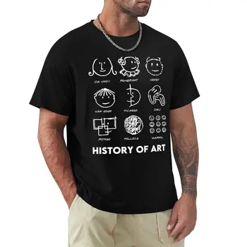 История на изкуството Тениска ризи графични тениски сладки върхове Естетично облекло мъжки високи тениски