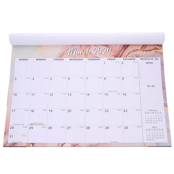 Календар за класна стая Ежедневна употреба Стенно бюро Месечно домакинство 2024 Хартиен офис висящ