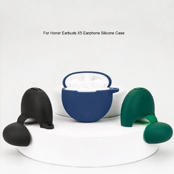 Калъф за корпус на слушалки Силиконов калъф за слушалкиX5 Bluetoothсъвместим безжичен слушалки удароустойчив протектор ръкав