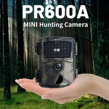 Камуфлажна ловна камера Външна ловна водоустойчива инфрачервена камера Детектор за диви животни HD 1080P 12MP 38 инфрачервени светлини PR600C