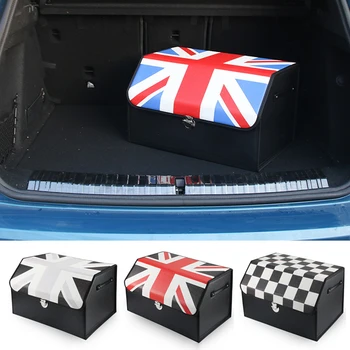 Кожен автомобил за съхранение багажник кутия сгъваема кошница твърда черупка организатор за мини Cooper R56 R60 R61 F54 Clubman F55 F56 F60 Countryman
