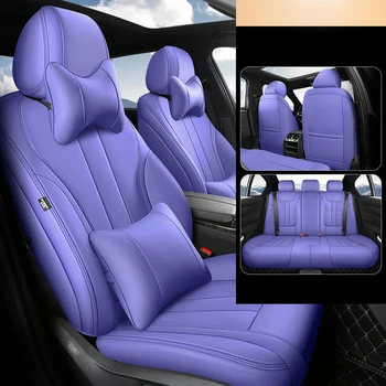 Кожено персонализирано покритие за столче за кола Пълен комплект за Dodge Caliber 2006 2007 2008 2009 2010 2011 2012 Аксесоари за автоматичен протектор на седалките