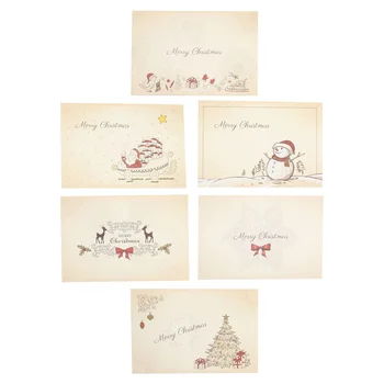 Коледна тема Поздравителни картички Благославящи пликове Хартия за писане Направи си сам празничен подарък Картичка за съобщения Сладки коледни пликове