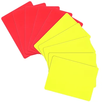 Комплект съдийски картони Футбол Футбол Стандартни карти Червен жълт Съдийски картони Тренировка за футболен мач на открито Съдийска екипировка