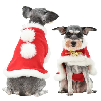 Консумативи за домашни любимци Куче Коледно наметало Зимна топлина Консумативи Облекло Удебелени дрехи