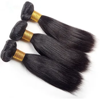 Костни прави снопове 100% човешка перука Върджин коса 3 4 Пакети Бразилски Straight Weave Разширения за коса
