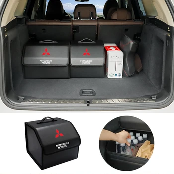 Кутия за организатор на багажника на автомобила Сгъваема чанта за съхранение Аксесоари за Mitsubishi Lancer Outlander Pajero L200 Xpander ASX