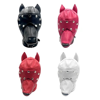 Кучешки шапки с капак за очи Хелоуин Cosplay куче маска маска маска Dropshipping