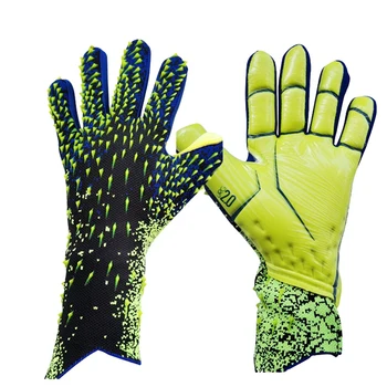 латекс футбол вратар вратар ръкавици пръст защита ръкавици футбол оборудване зелен, No.9