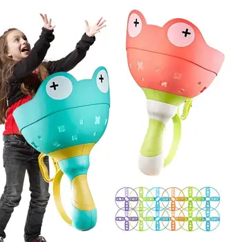 Летяща чиния играчка Летяща въртяща се играчка за диск Стартиране на външен забавен двоен плейър Fidget Flying Spinner Взаимодействие родител-дете