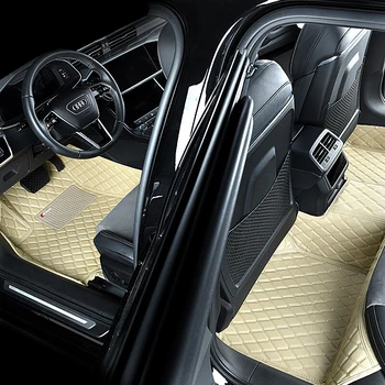 Луксозни кожени стелки за кола за BMW X5 E53 2004-2008 Авто дропшипинг център Интериорни аксесоари Килими Подложки за крака за килими