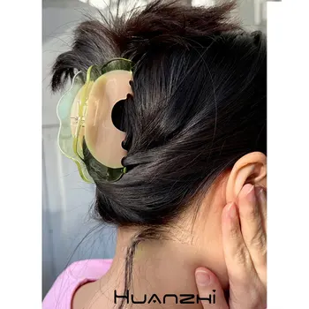 Лято Смешни плодови пъпешки нокти за коса за жени момиче щипка за коса Модерни шапки HUANZHI 2023 НОВА геометрия неправилна акула клип