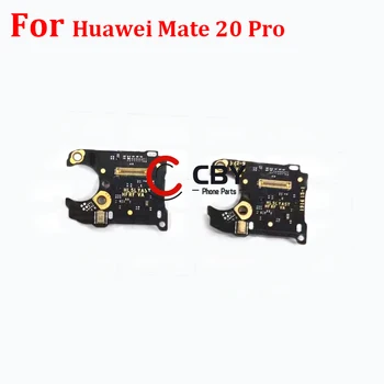 Микрофон Микрофон SIM карта четец гнездо гнездо слот Flex кабел за Huawei Mate 20 Pro P20 Pro P30 Pro сигнал антена борда Mic Flex