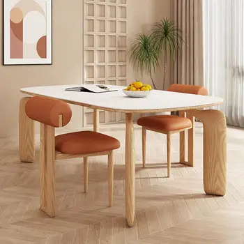 Многофункционална луксозна маса за хранене Правоъгълник Модерна индустриална маса за хранене Living Minimalist Nordic Mesa Comedor Мебели