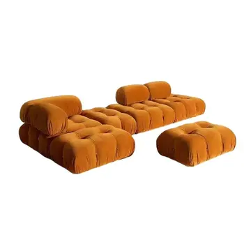 Модерен секционен диван с регулируема облегалка Комплект мебели за хол Най-добра модулна фабрика на едро