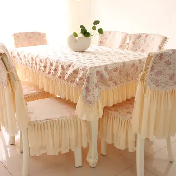 Модерна дантела правоъгълна прахоустойчива чаена покривка без хлъзгане висококачествена тъкан отпечатан стол покритие Начало декорация покривка за маса