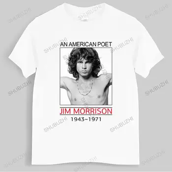 Модна марка тениска мъжка тениска Jim Morrison Fan T-shirt Music Tee Мъжка унисекс тениска тийнейджъри готини върхове