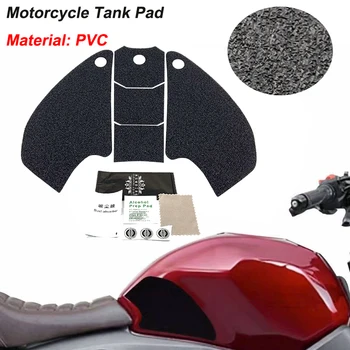 Мотоциклет резервоар тягова подложка Страничен газ коляното захват протектор против приплъзване стикер за Honda CB190SS CB 190SS пълен комплект черен PVC