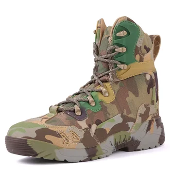 Мъжки тактически военни ботуши Камуфлаж Туризъм Ловни обувки Мъже Джунгла Работни обувки Мъжки дишащи бойни пустинни ботуши Sneakes