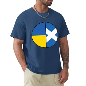 Наполовина украински & Половина шотландски наследство диаграма тениска бързосъхнещи извънгабаритни аниме мъже графични тениски