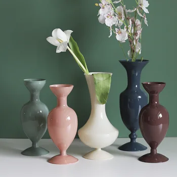 Начало декор стъкло ваза Nordic декорация на дома модерен стая декорация терариум саксия за цветя десктоп творчески хидропонни цвят ваза
